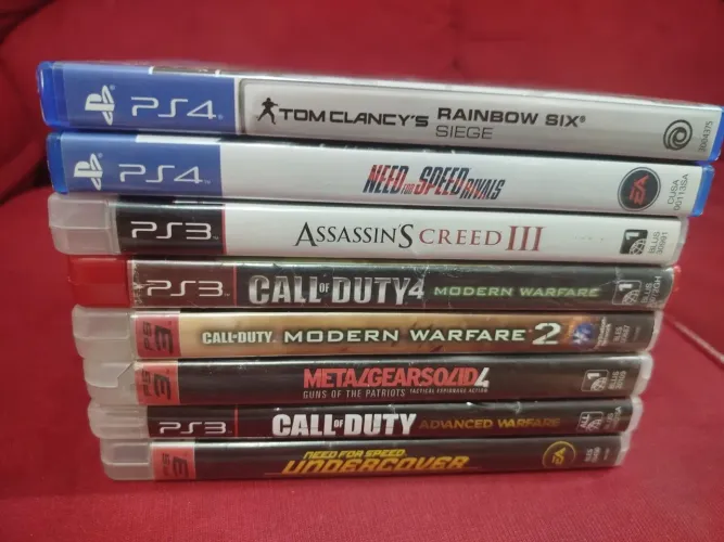 Lote jogos ps3 e ps4