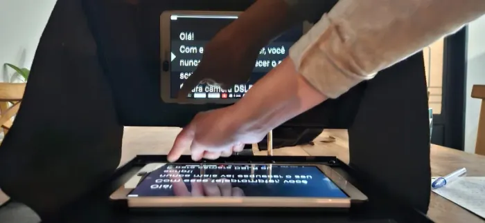 Teleprompter Hemon para Câmera DSLR/Mirrorless