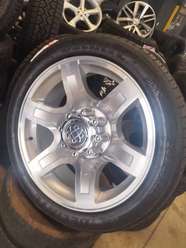 Rodas F250 Aro 22 + Pneus Delinte 265/45/22