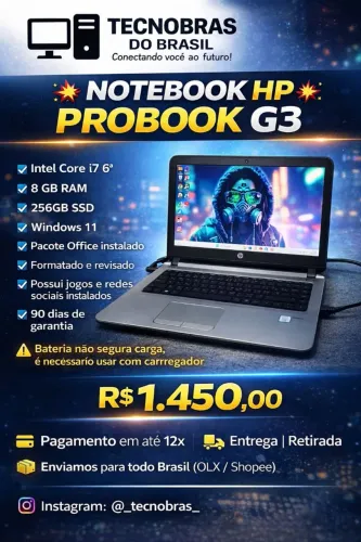 Notebook HP ProBook G3 i7 6ª
