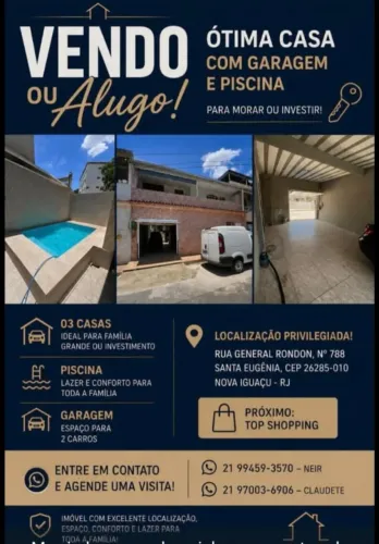 Conjunto 3 casas Nova Iguaçu