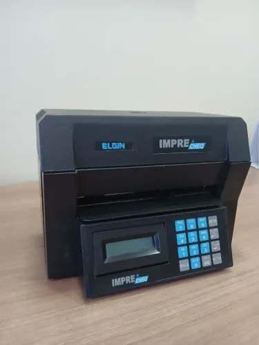 Impressora De Cheques Elgin Imprecheq Automática Preta