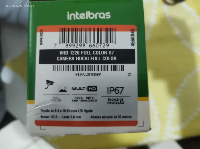 Câmeras Intelbras novas