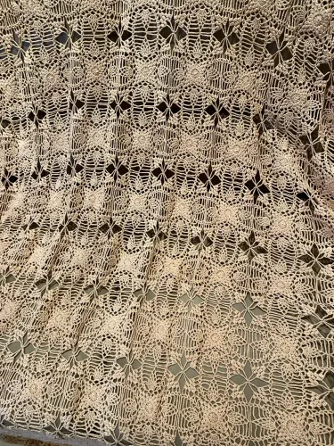 Colcha de crochê Feita a mão 210x170cm