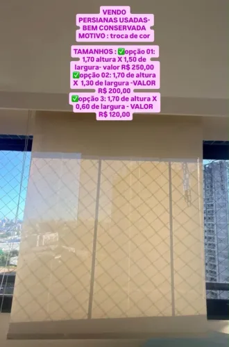 Persiana rolo com blackout 03 opções de tamanho