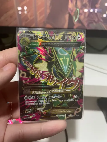 M rayquaza ex full art - carta pokemon TCG