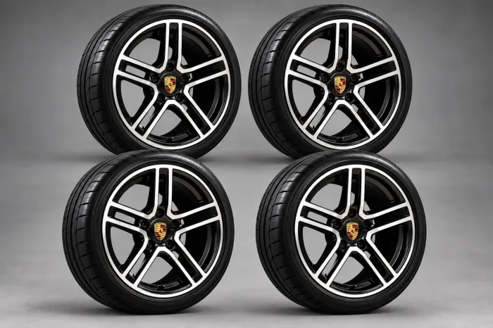 Jogo de Rodas Porsche Aro 19 Semi Novo com Pneus