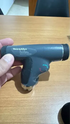 Oftalmoscópio Welch Allyn Panoptic + Cabo Recarregável Li-Ion 3.5V