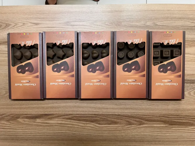 7 Formas silicone para chocolate