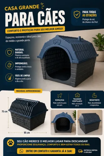 Casinha de cachorro porte grande N9