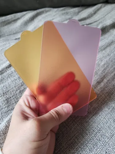 5 Filtro de Cor para LED (Gel) - Iluminação Fotográfica /Vídeo quente e fria
