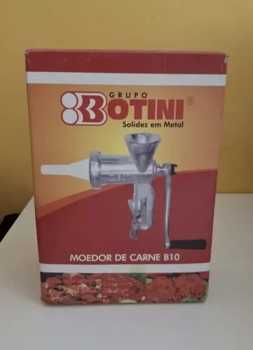 Moedor De Carne Manual Botini No 10 Com Funil