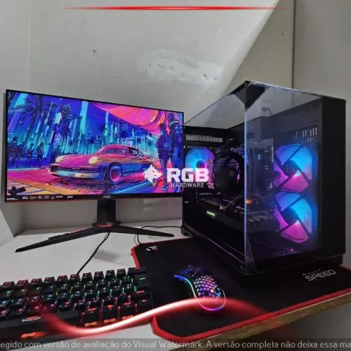 Computador Gamer Ryzen 5 5600 RTX 2080 Super 8GB Geil 16GB NVMe Kingston 500GB RGB