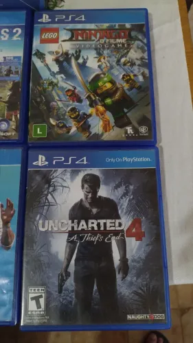Controle ps4+7jogos