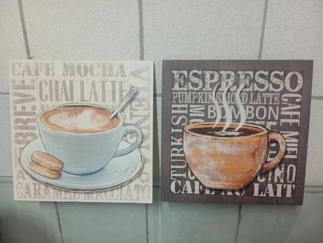 2 telas decorativas para cozinha