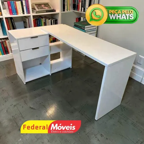 Escrivaninha para Estudo c/ 2 formas de Montagens - Chama no Whatsapp
