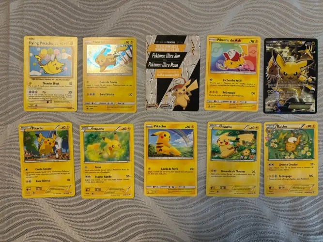 Vendo coleção de pikachu cartas pokemon