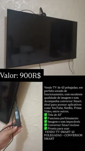Vendo TV 43 polegadas