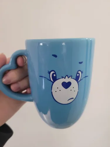 Caneca ursinhos carinhosos cacau show Azul Zangadinho 