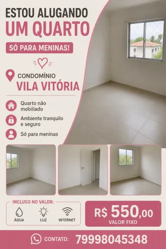Aluguel de quarto para meninas