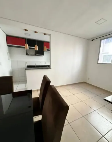 Apartamento semi-mobiliado para alugar com 2 quartos na região do Coxipó