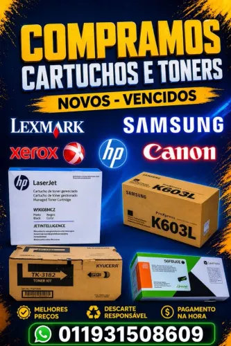 Cartuchos Toner Cilindros , Compramos novos