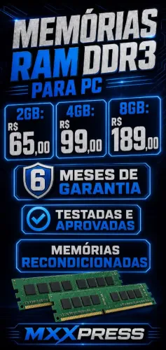 Memórias RAM DDR3 vários modelos