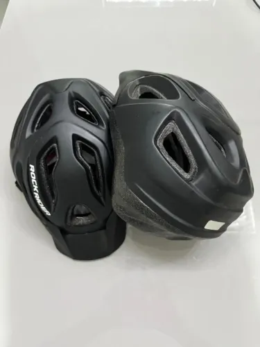 2 Capacete para Bike adulto Rock Rider Preto, sem uso Tamanho G (57/62cm)