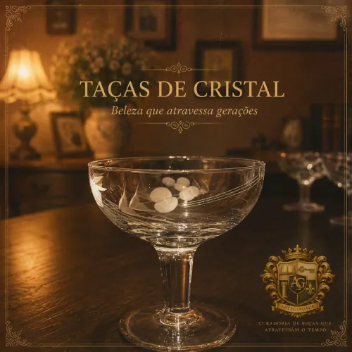 Taças de Cristal Sobremesa