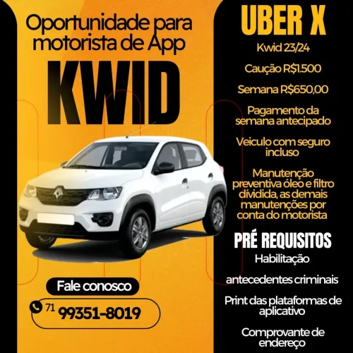 Aluguel/ Locação / Uber e 99POP