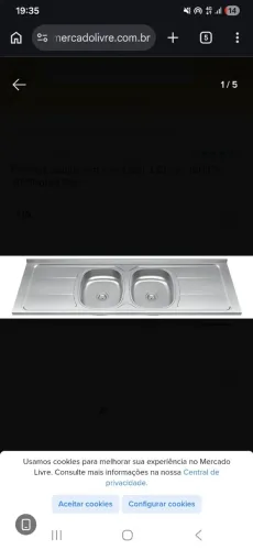 Pia de inox 2 cubas em perfeito estado