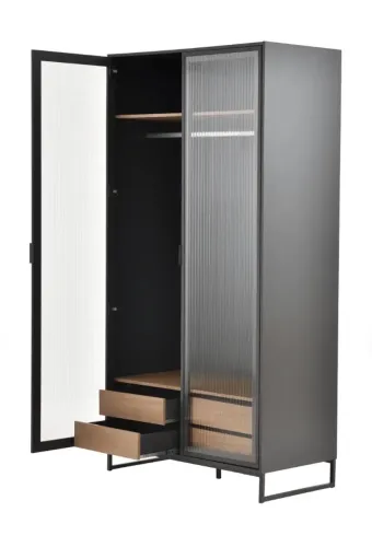 Guarda roupa de duas portas e quatro gavetas