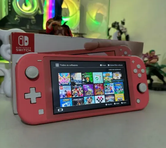 Nintendo Switch Lite Destravado - Aceito Cartão