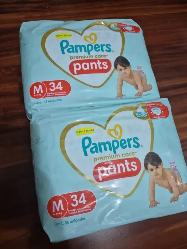 Pampers Premium Care Pants (Tamanho M ? 34 unidades)