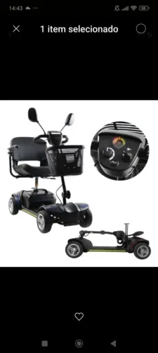 Cadeira scooter elétrica dobrável