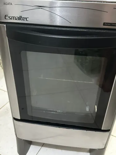 Fogão Esmaltec 4 Bocas Ágata com Mesa de Inox