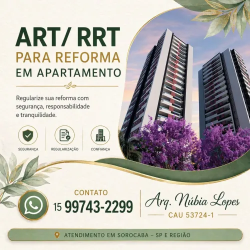 ART/RRT para apartamento