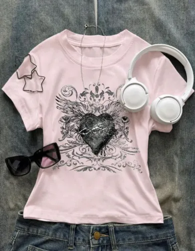 Blusa M Shein rosa pastel