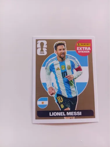 Figurinha panini extra sticker Lionel messi 