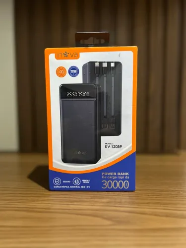 Carregador Portátil Power Bank 30000mAh Inova KV-12059 - Display LED
