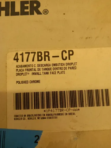 Acabamento descarga kohler droplet 4177br-cp