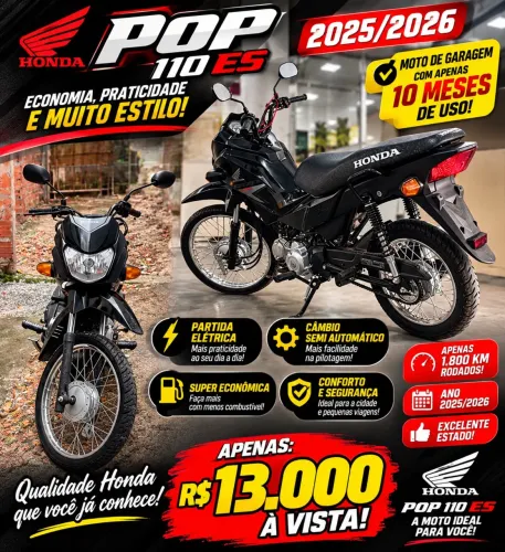 Vendo Pop 110i ES Zerada!! 