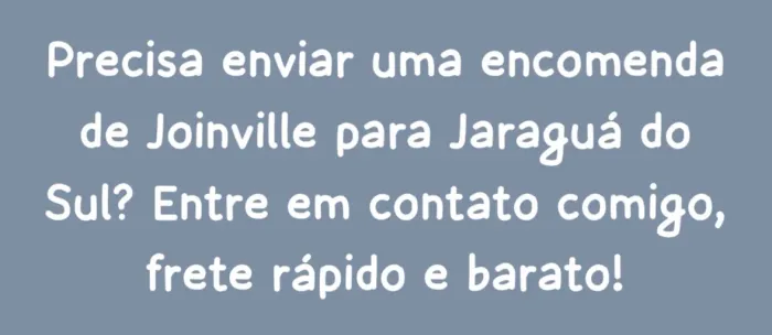 Frete entre Joinville e Jaraguá