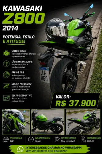 Kawasaki Z800 Vendo ou Troco.