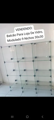 BALCÃO DE VIDRO MODULARES