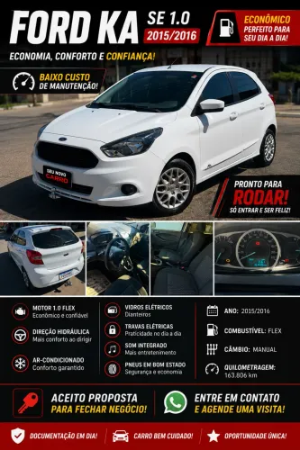 Ford KA 1.0 Se/se Plus Tivct Flex 5P 2016