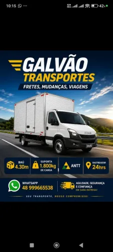 Frete Mudança Disponível Criciúma -SC x Foz do Iguaçu -PR 