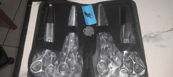 Kit tesouras de tosa para canhoto
