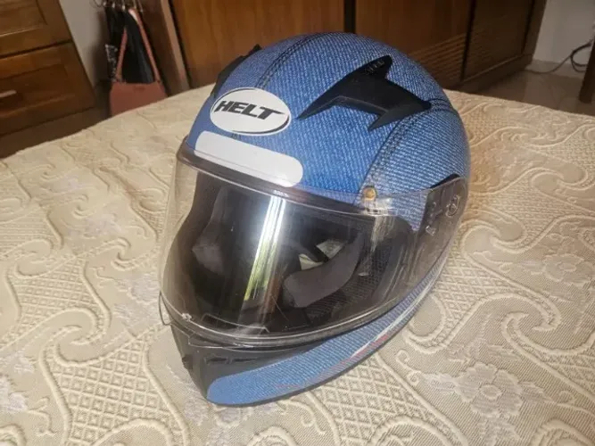 Capacete Helt Azul/Jeans tamanho 56