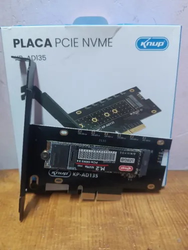 SSD m.2 key nvme 128gb mais adaptador pcie gen3 x4/x8/x16